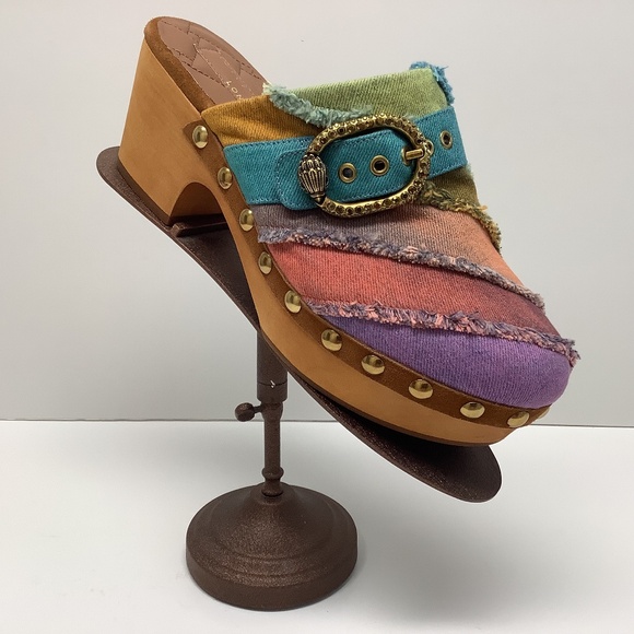 Kurt Geiger London Mayfair Clog, multicolor, EUC, Size  EU 39/ 8.5 US - Picture 1 of 10